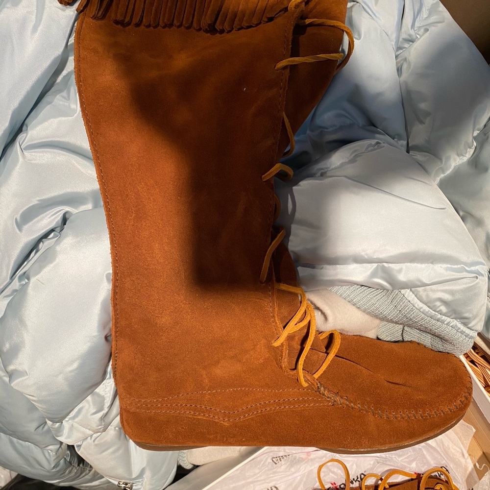 Like New Authentic Knee High Moccasins-MENS